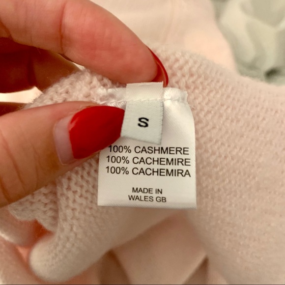 100% cashmere pink turtleneck sweater NWT - Picture 6 of 6